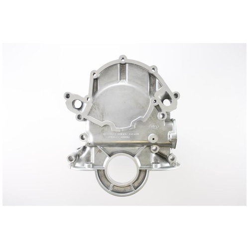 Proflow Timing Cover, 1-piece, Aluminium, Natural, For Ford, Early Style 289,302, 351W, Front Entry Seal, Each