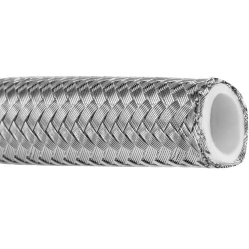 Proflow Stainless Steel Braided PTFE Hose -04AN 25m Roll Bulk