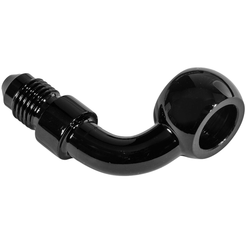 Proflow Black 12mm Banjo Brake Hose End 90 Degree To -03AN