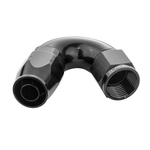 Proflow Fitting Hose End 150 Degree Full Flow -10AN, Black