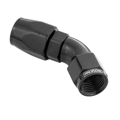 Proflow Fitting Hose End 60 Degree Full Flow -04AN, Black