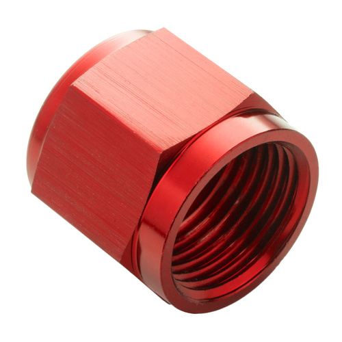 Proflow Aluminium Tube Nut AN4 For 1/4in. Tube, Red