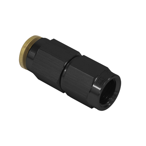 Proflow Fitting, Push To Connect Nylon Tube Straight 3/16in. Nylon Tube To Female -03AN, Black