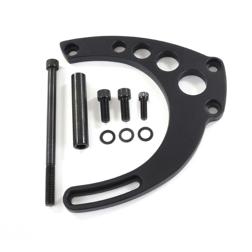 Proflow Alternator Bracket Kit, For Chevrolet BB Long Pump, Mid Mount, Aluminium , Black, Kit