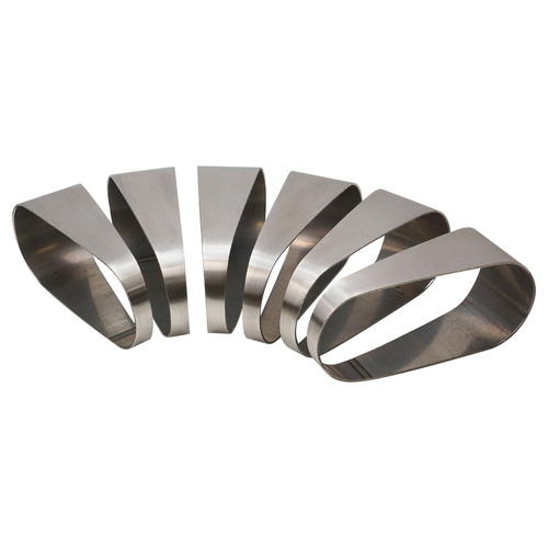 Proflow Pie Cut Oval Tubing Stainless Steel 4, 63mmx125mm horizontal cut 15 degree, 6 pcs set
