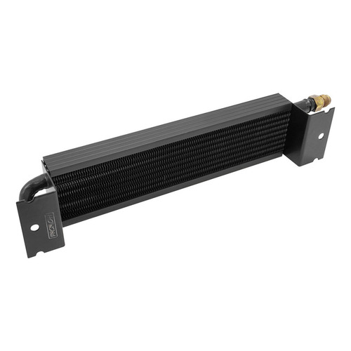 Proflow Transmission Frame Rail Oil Cooler, Tube & Fin, 315mm x 65mm x 45mm, AN6 Male, Black